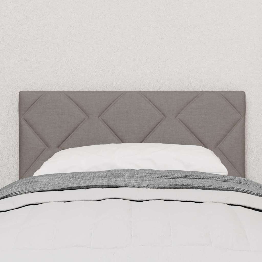 Headboard with LED Strip Lights Adjustable Taupe 80 cm Fabric